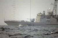 La frégate Primauguet vu du SNA Rubis