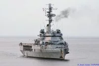 La Jeanne d’Arc au mouillage devant Toulon