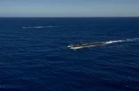 Les sous-marins Emeraude et USS Asheville