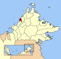 Localisation de l'état de Sabah en Malaisie