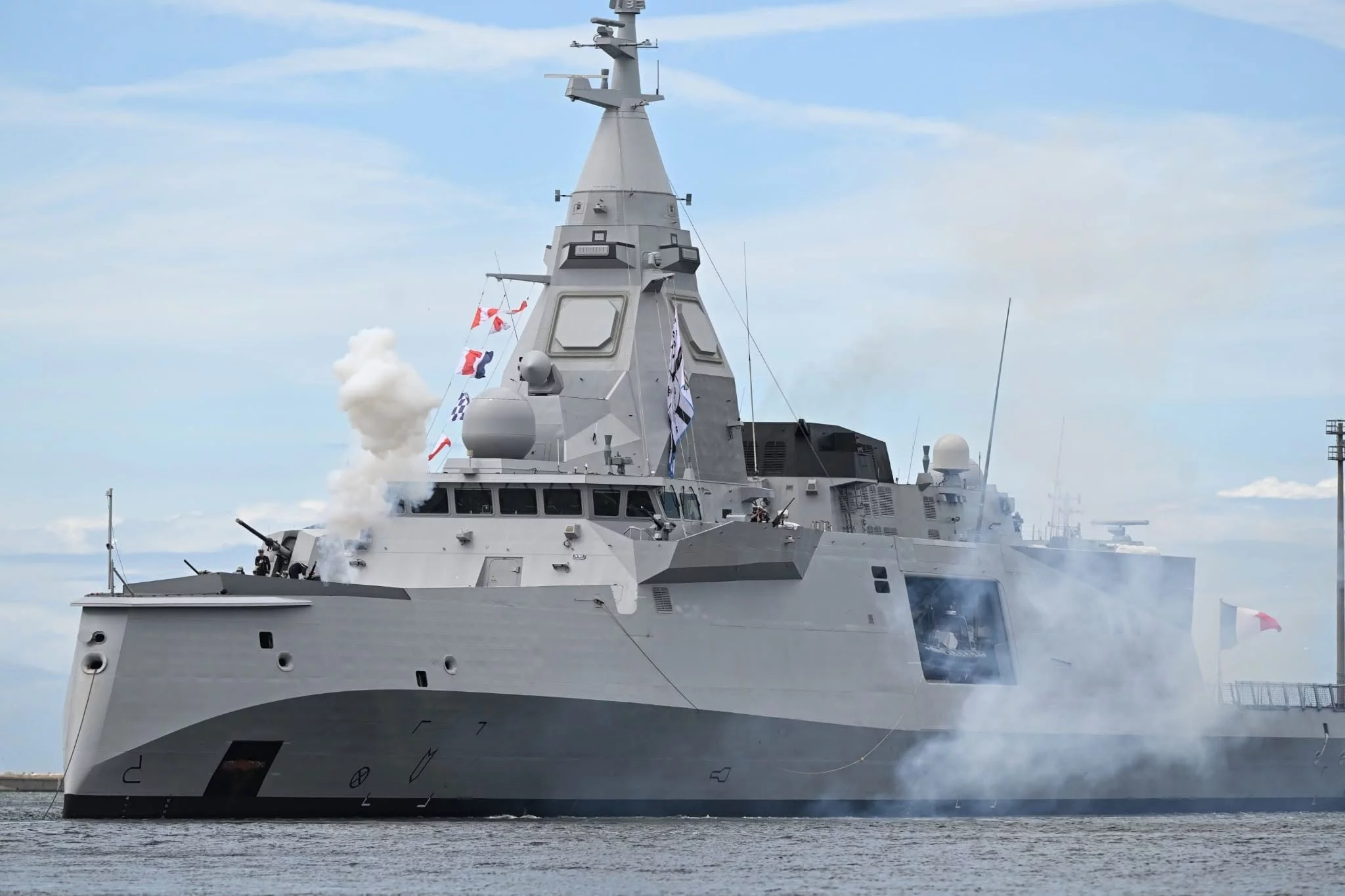 La frégate de défense et d'intervention Amiral Ronarc’h à Dunkerque