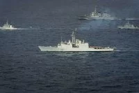 Le destroyer canadien NCSM Athbaskan