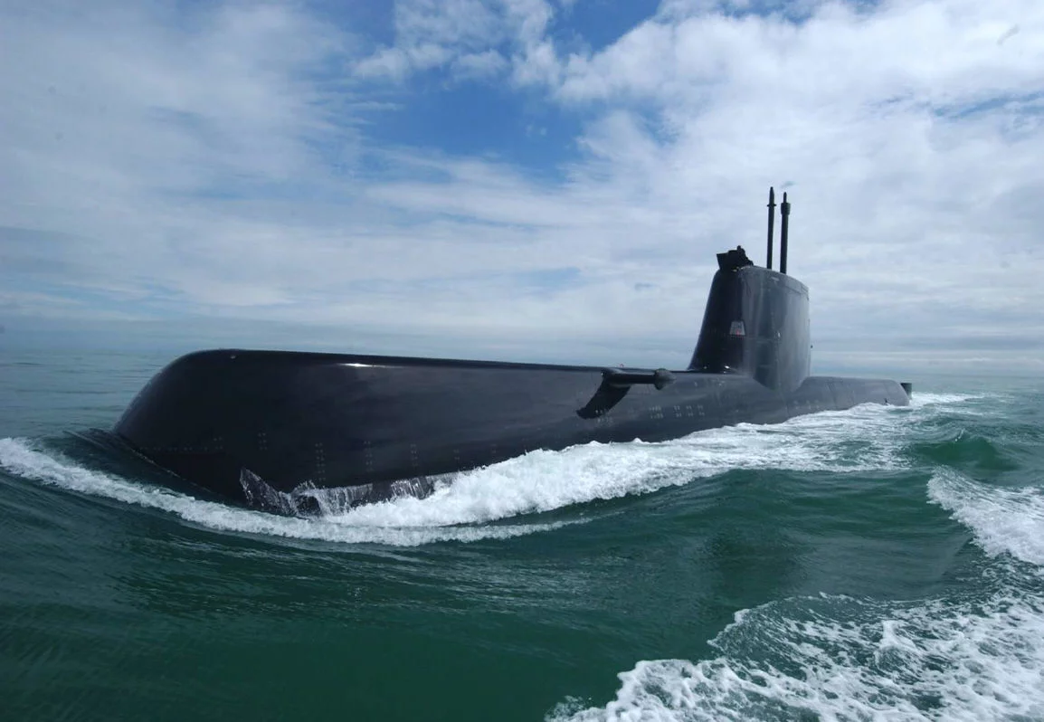 Un U-214 sud-coréen en surface