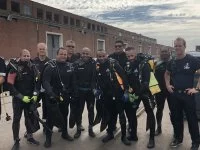 Les plongeurs du Malin avec la section plongée de la police de Port-Elizabeth
