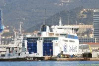 Le Liamone entre dans un bassin de DCNS à Toulon