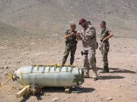 Destruction d'une bombe en Afganistan