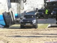 Premier plageage du L-CAT avec matériel roulant
