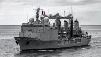 Le bâtiment de commandement et de ravitaillement (BCR) Marne